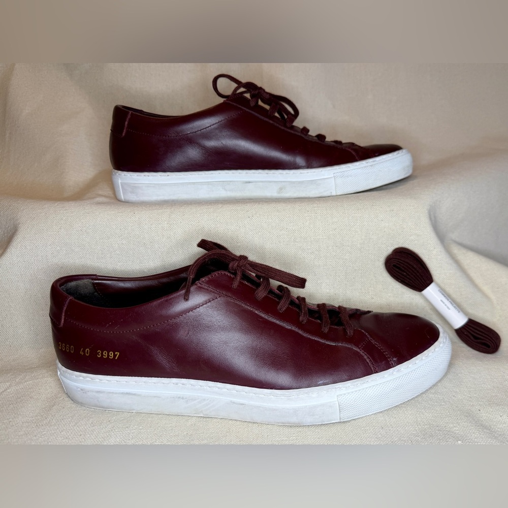 Woman by Common Projects Leather Sneakers